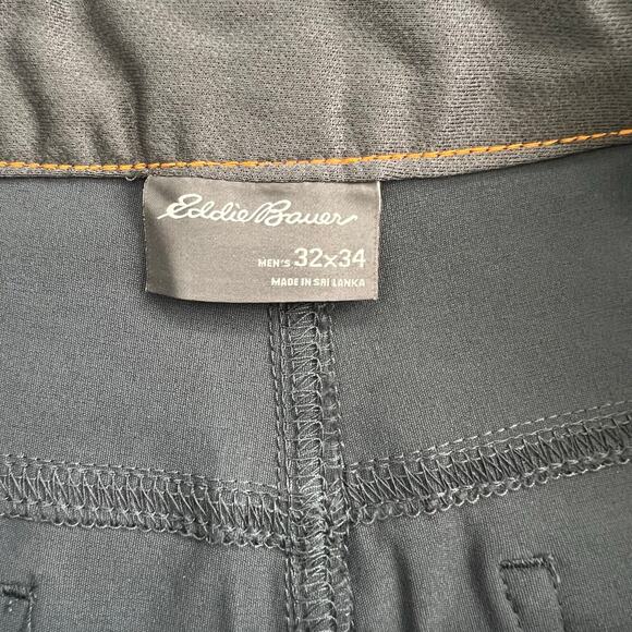 Eddie Bauer Men’s Ranier Stretch Pant Active Fit Size 32/34 Storm Color NWT - Picture 7 of 11